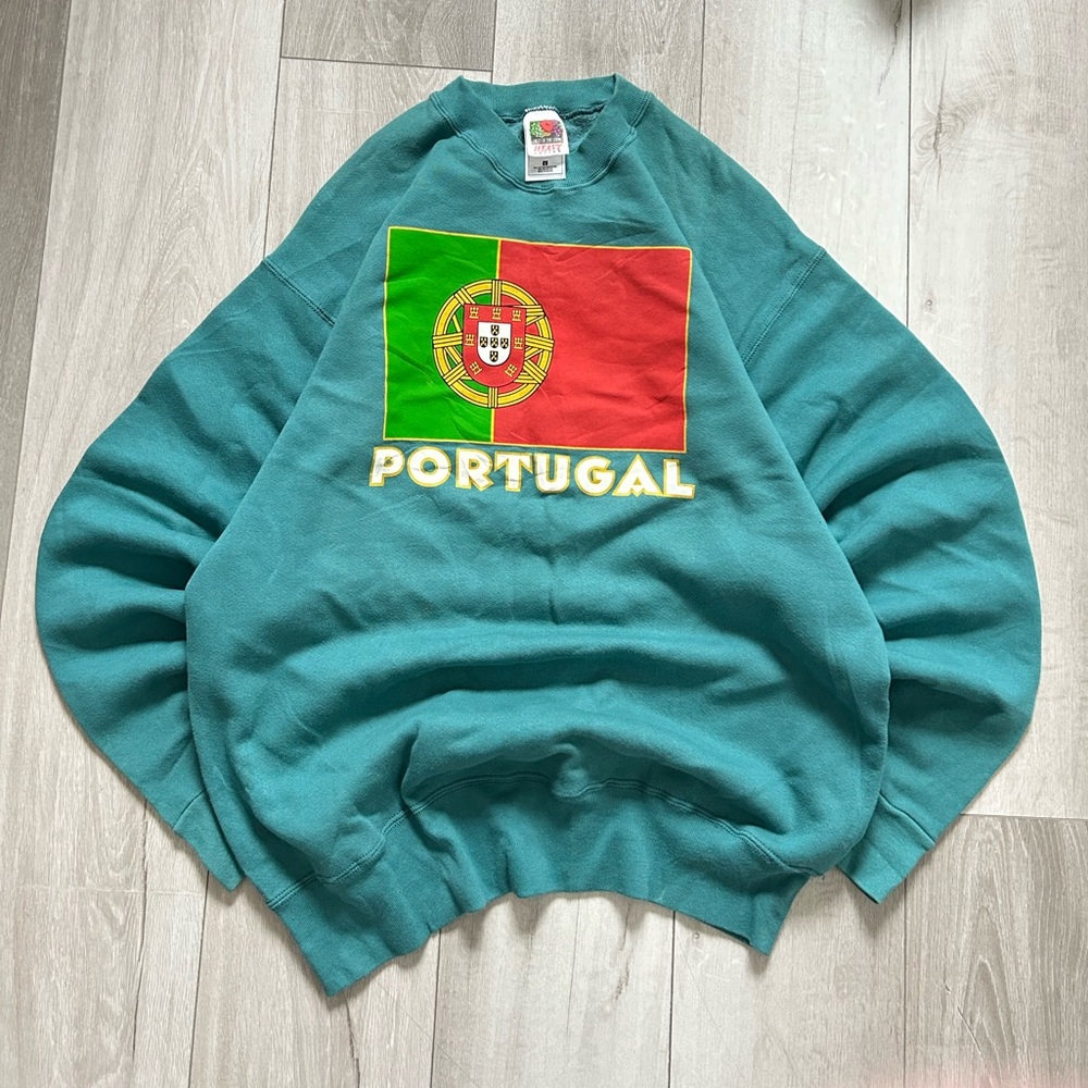 Vintage Fruit Of The Loom Heavy Cotton Portugal Crewneck
